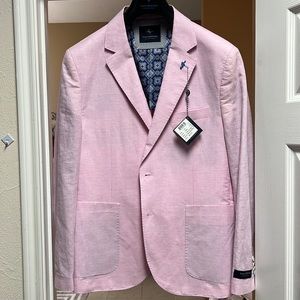 JUST IN TINE FOR EASTER Mens pink sport coat. NWT size 42S